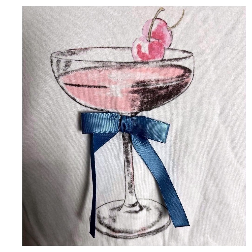 NWT Torrid Martini Satin Bow Classic Heritage Jersey Tee 1X